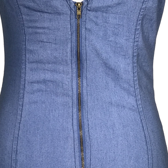 MIMI CHICA Thin Strapped Denim Dress - Picture 5 of 7